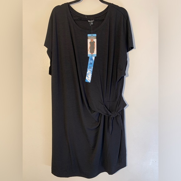 Nicole Miller 2X NWT Black Dress - Picture 2 of 6